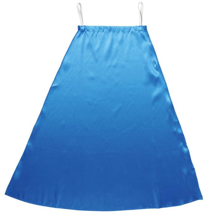 ソフトサテン　マント　青0