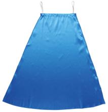 ソフトサテン　マント　青