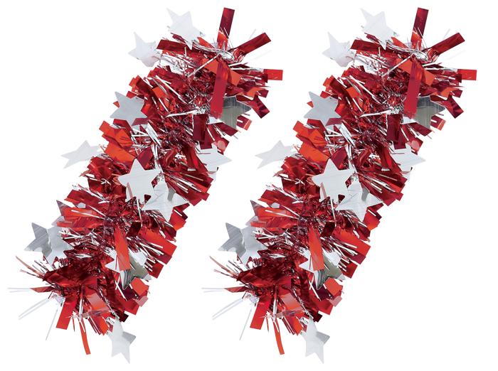 キラキラパッチンリストバンド　2個組　赤/銀0