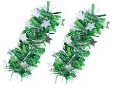 キラキラパッチンリストバンド　2個組　緑/銀