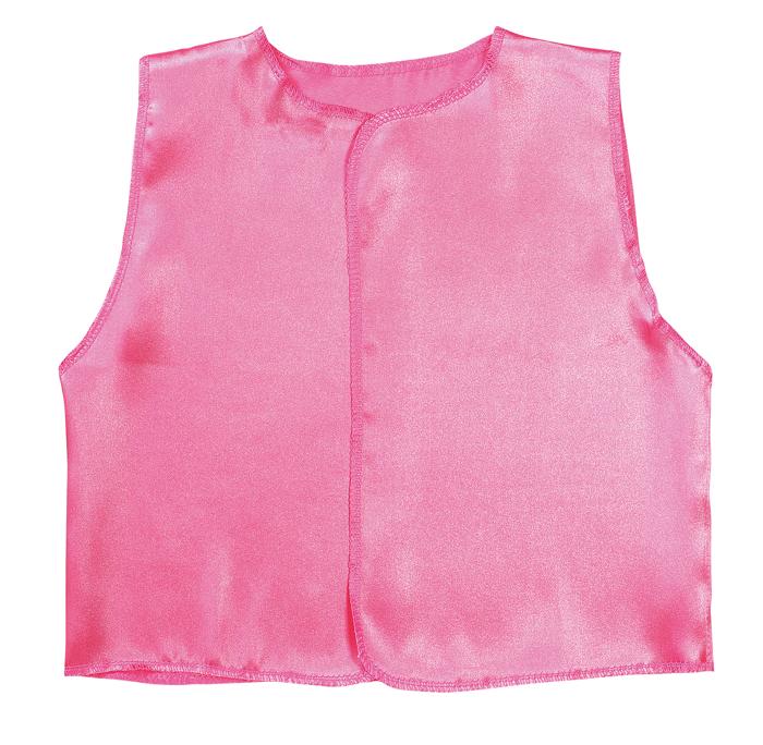ソフトサテン　ベスト　桃　J0