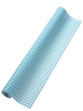 カラー不織布　10m巻　ギンガムチェック　水