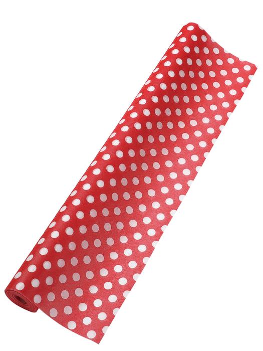 カラー不織布　10m巻　ドット　赤0