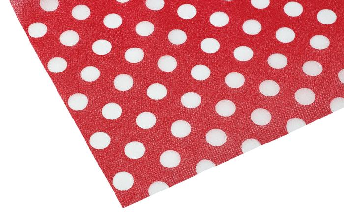 カラー不織布　10m巻　ドット　赤2