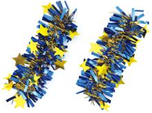 キラキラパッチンリストバンド　2個組　青/金