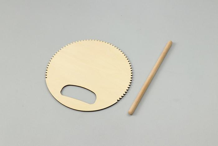 ベニヤ太鼓　バチ付2