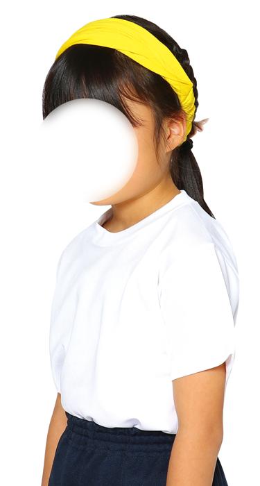 カラーヘアーターバン　黄1