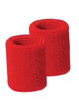 ふんわりタオル地リストバンド　赤