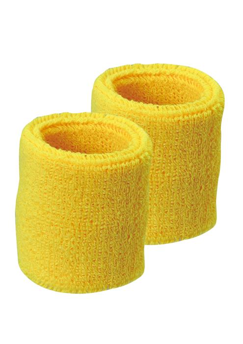 ふんわりタオル地リストバンド　黄0
