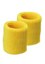 ふんわりタオル地リストバンド　黄