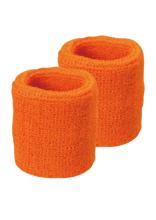 ふんわりタオル地リストバンド　オレンジ