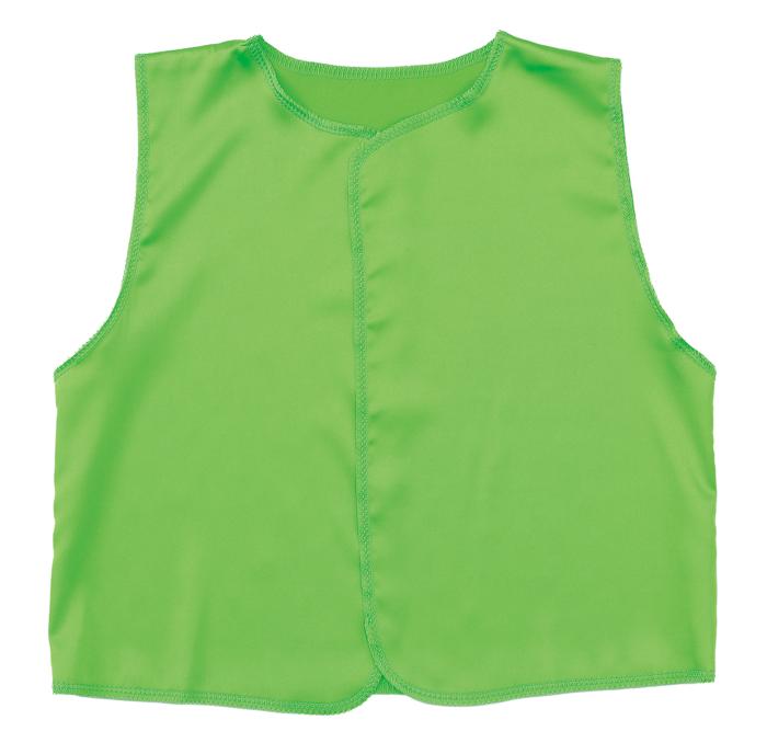 ソフトサテン　ベスト　黄緑　C0