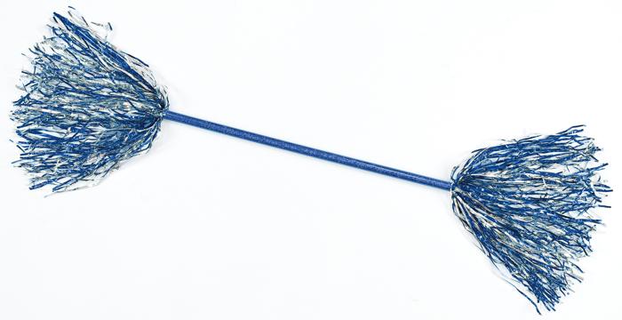 キラキラポンポンバトン　ブルーシルバー0