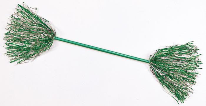 キラキラポンポンバトン　グリーンシルバー0