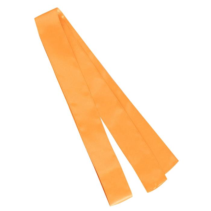 ソフトサテン　ロングハッピ　橙　S（ハチマキ付）2