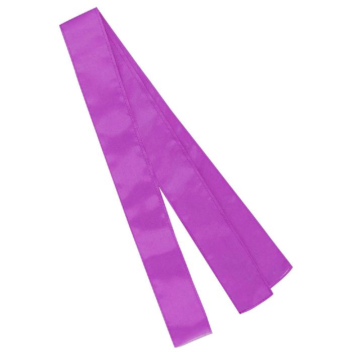 ソフトサテン　ロングハッピ　黒　襟紫　S（ハチマキ付）1