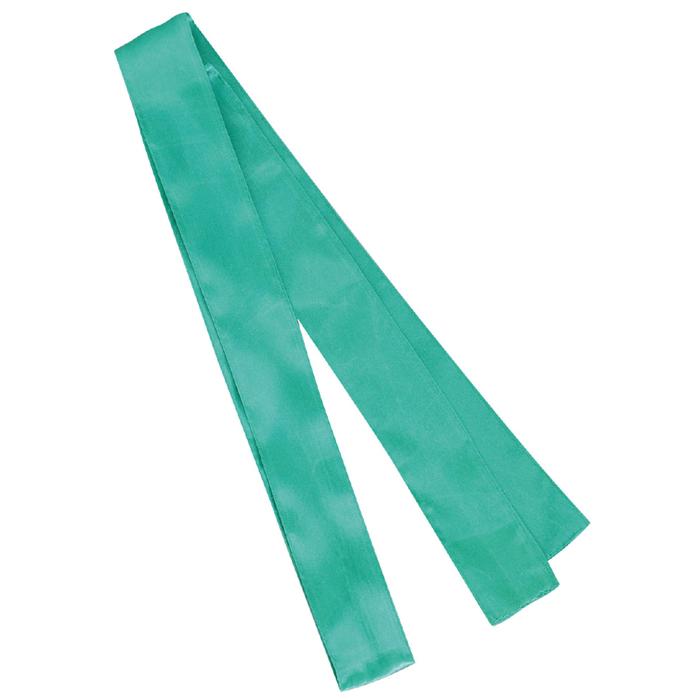 ソフトサテン　ロングハッピ　黒　襟緑　L（ハチマキ付）1