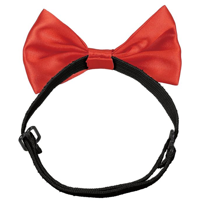 ソフトサテン　蝶ネクタイ　赤0