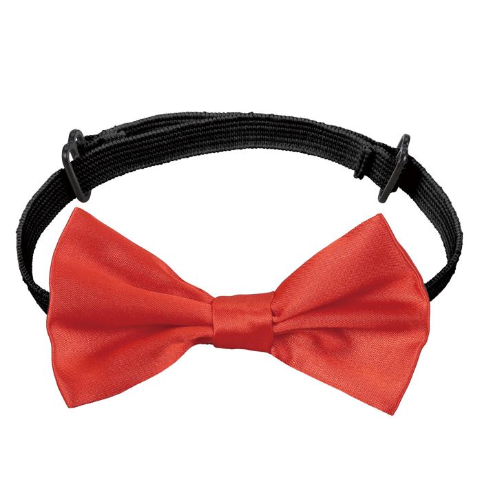 ソフトサテン　蝶ネクタイ　赤2