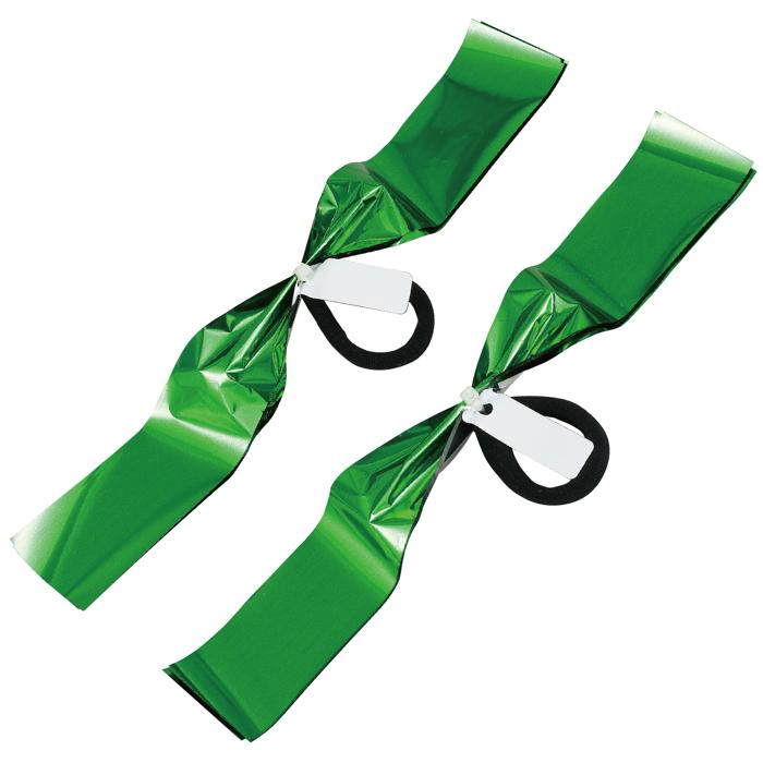 ハンドフリーチアポンポン名札付　グリーンシルバー1