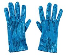 スパンコール手袋　大人用　青