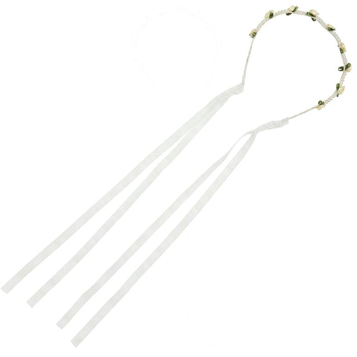 カチューシャ　花冠　ホワイト0