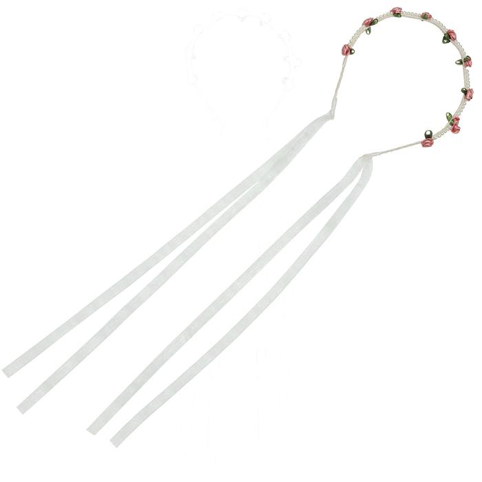 カチューシャ　花冠　ピンク0