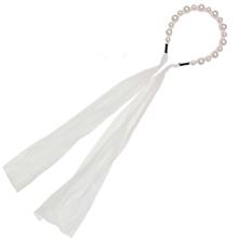 カチューシャ　パール　ピンク