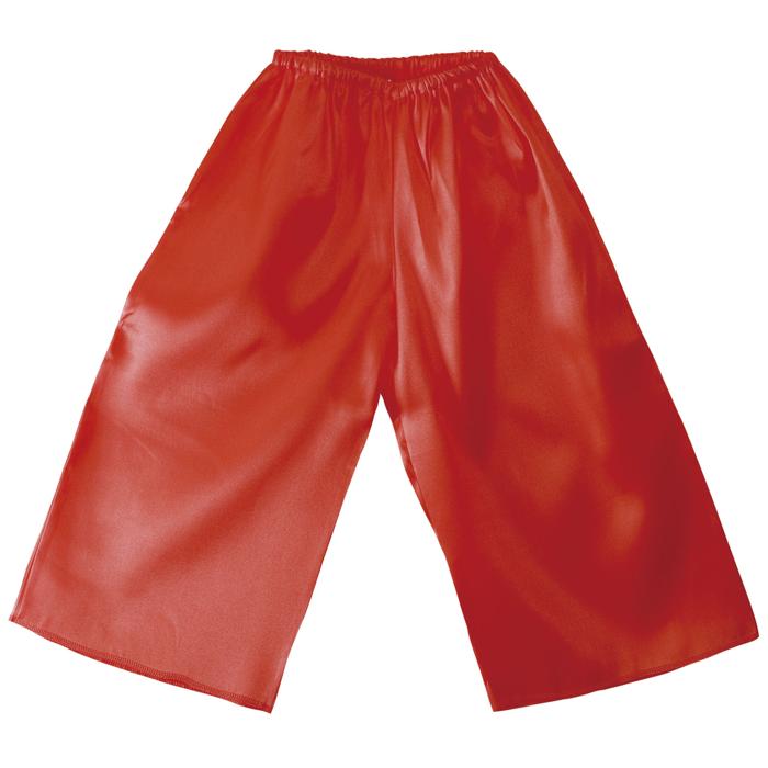 ソフトサテン　ズボン　赤　LL0