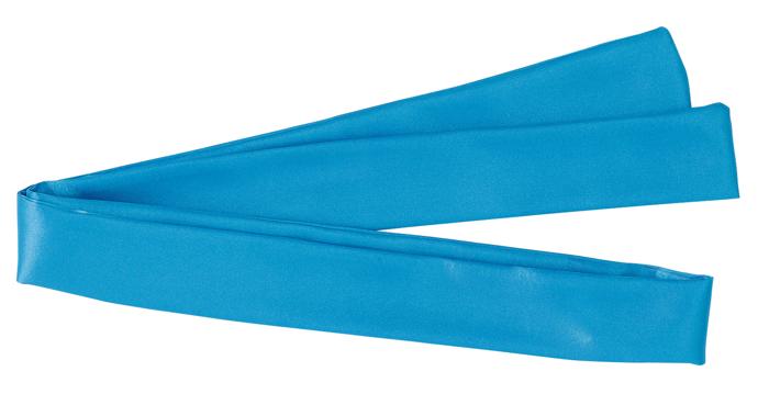 ソフトサテン　カラーハッピ　黒　襟青　S1