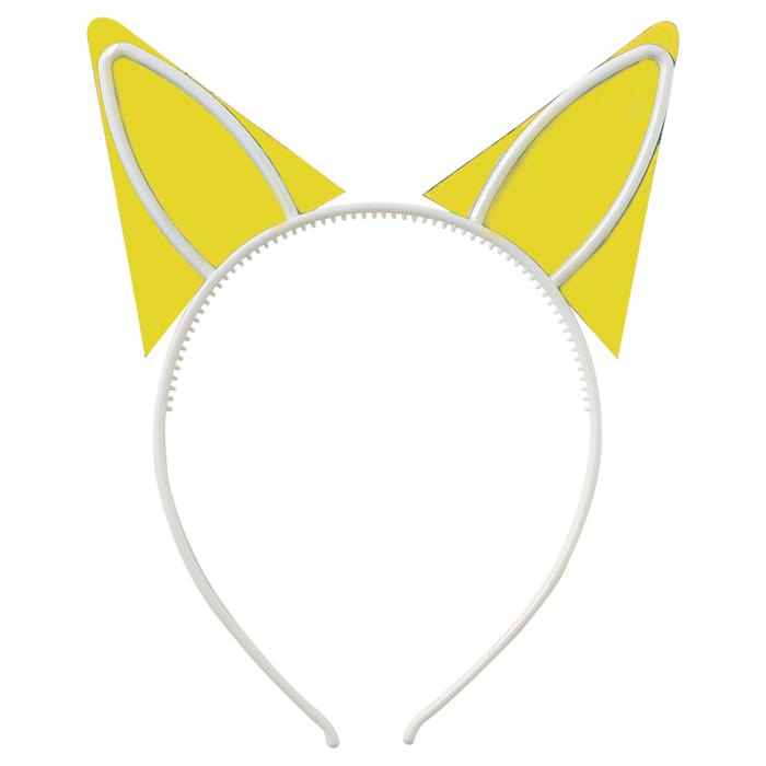 ウサギ耳付きカチューシャ　ホワイト2