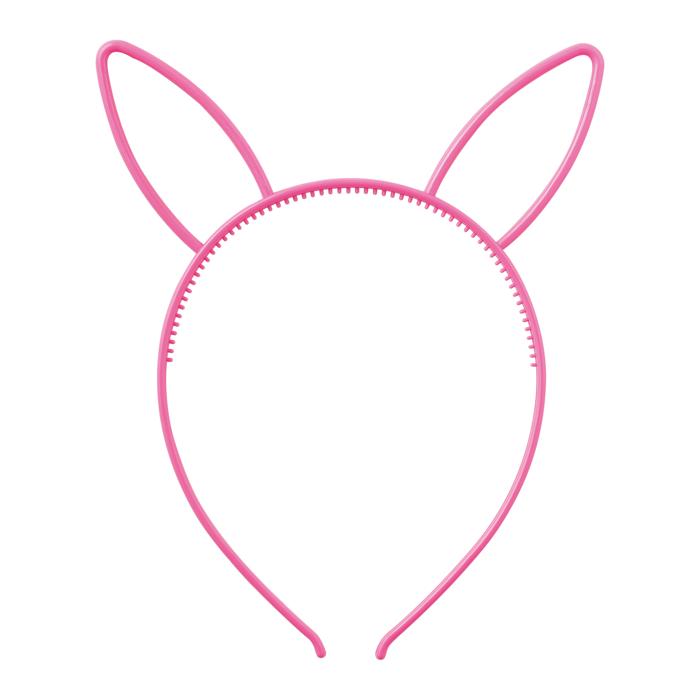 ウサギ耳付きカチューシャ　ピンク0
