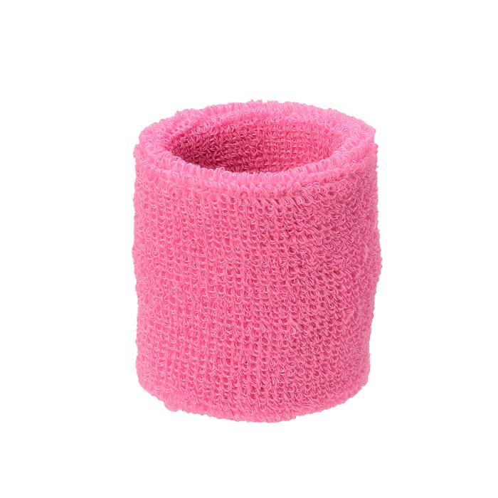 ふんわりタオル地リストバンド　ピンク1