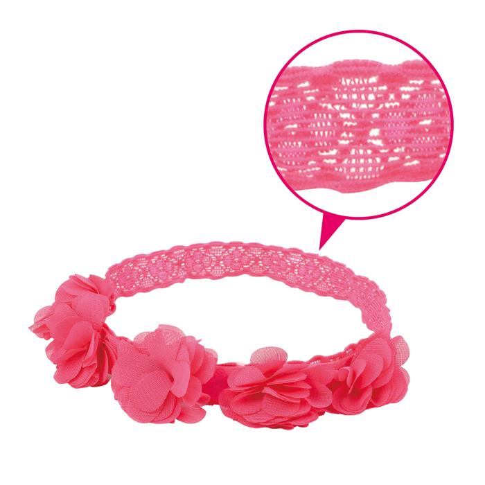 花のターバン　桃1