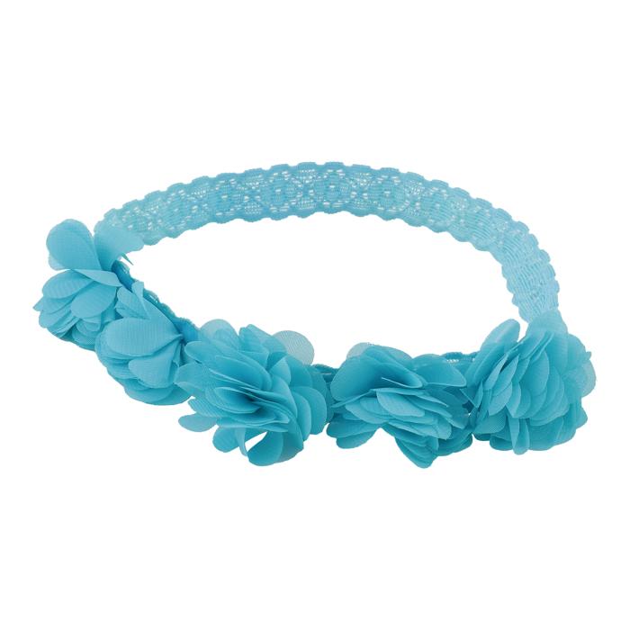 花のターバン　青0