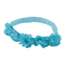 花のターバン　青