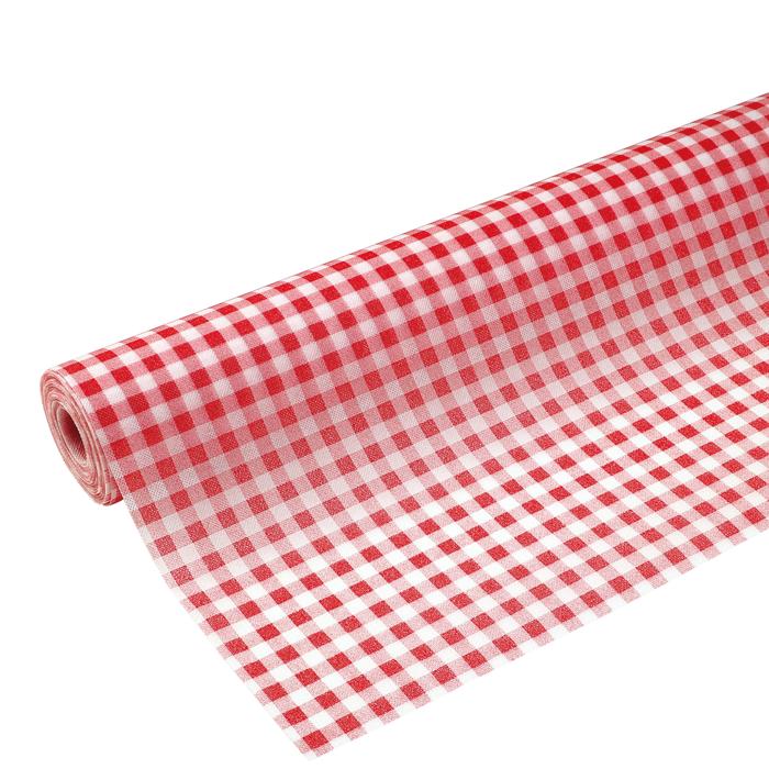 カラー不織布　ギンガムチェック　赤　5m切売1