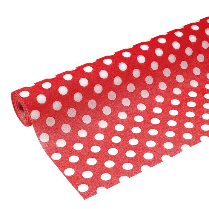 カラー不織布　ドット　赤　4m切売1
