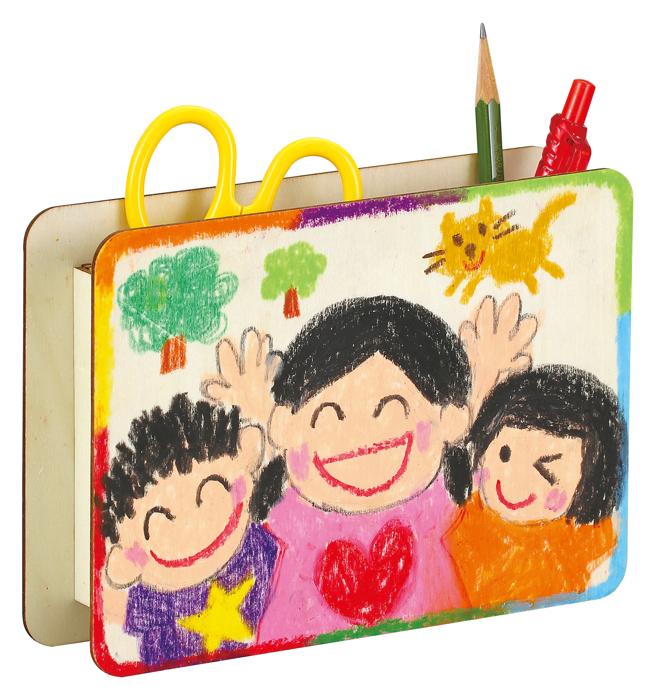 木製小物入れL判ホワイトシート付4