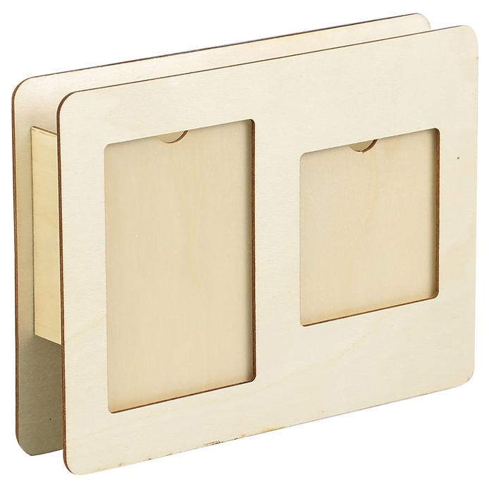 木製小物入れ2ポケット2