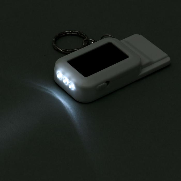 ソーラーLED付ホイッスルキーホルダー1
