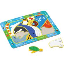 うみのいきものえあわせパズル