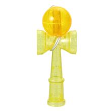 キラキラプラ製けん玉　黄