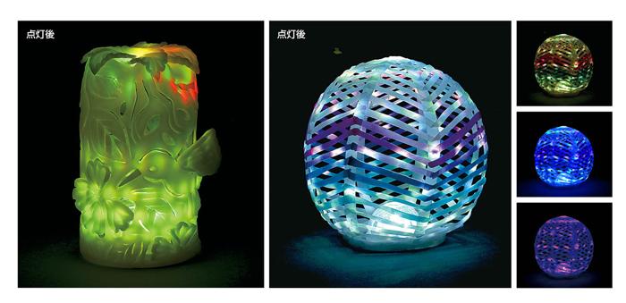 ファンシークレイ　クリスタルドームランプセット1