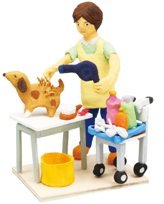 机と椅子ジオラマセット小（木製）0