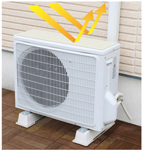 室外機用遮熱シート　木目柄