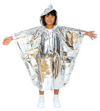 非常用アルミ防寒ポンチョ　こども用