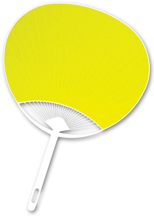 カラーうちわ　黄0