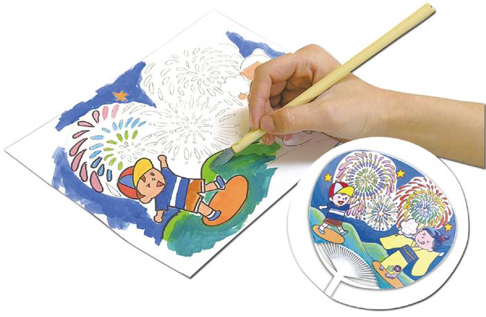 うちわ作り（タック付）4