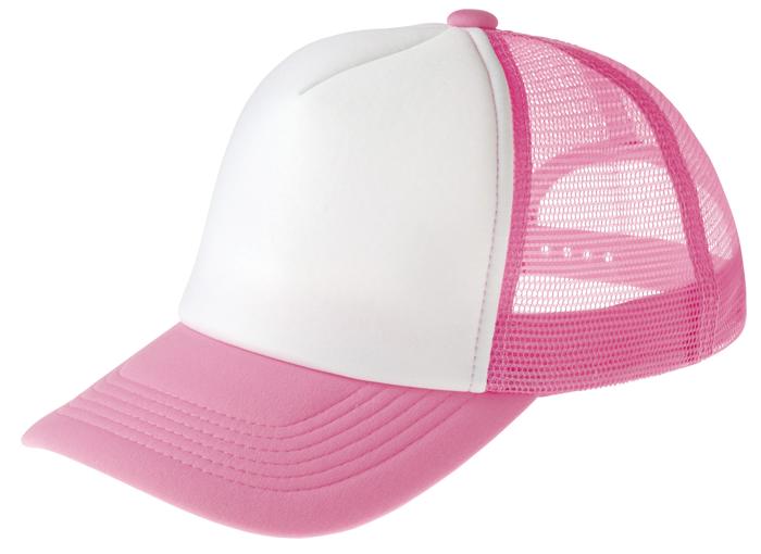 イベントメッシュキャップ　ピンク×ホワイト0
